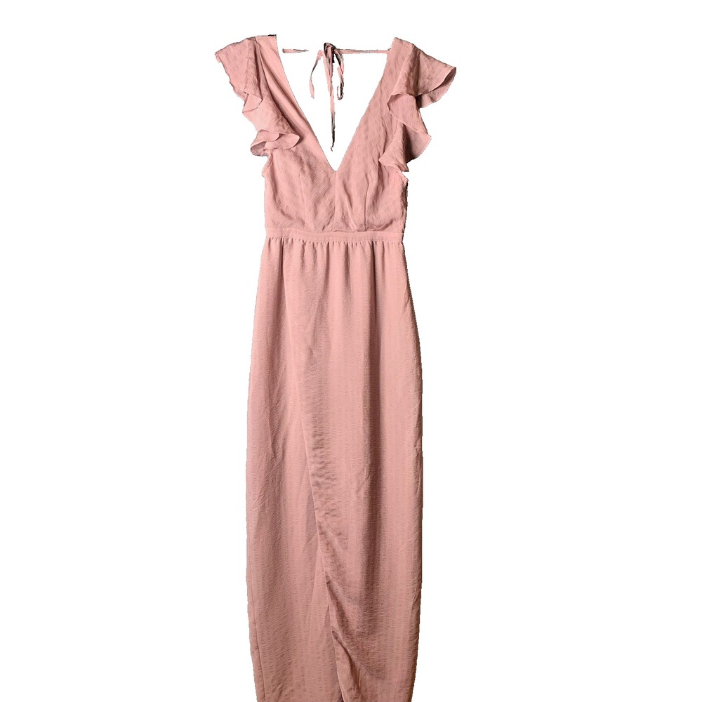 superdown Dusty Rose Ruffle Maxi Dress